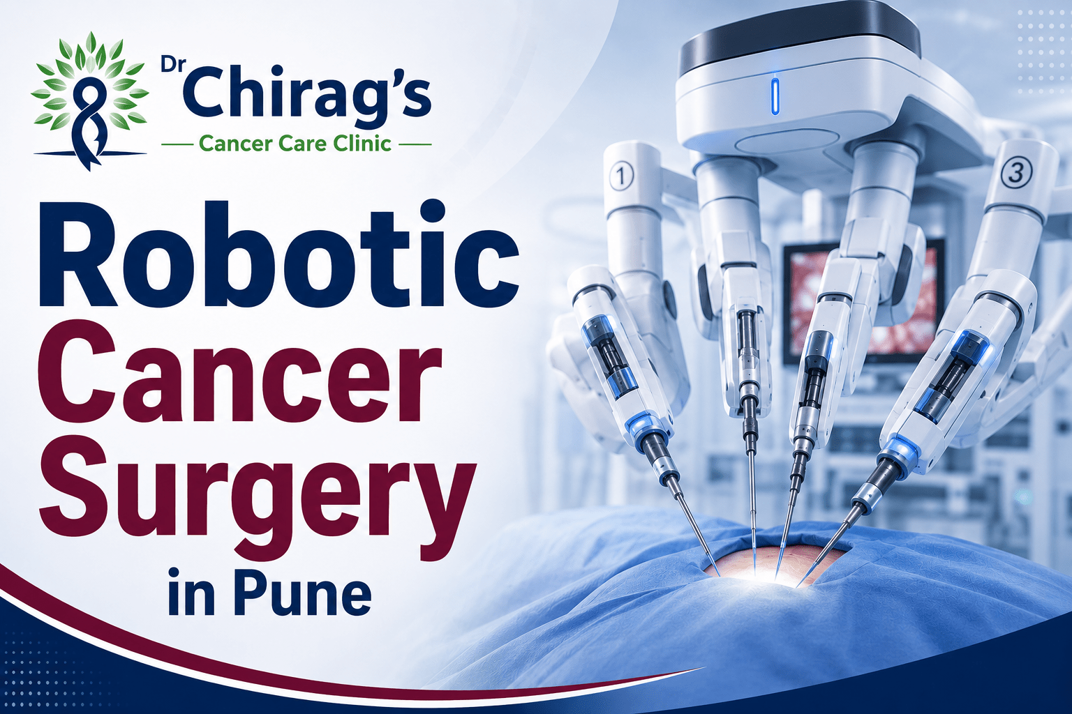 Robotic Cancer Surgery in Pune by Dr. Chirag Bhirud using advanced robotic technology for precise minimally invasive cancer treatment